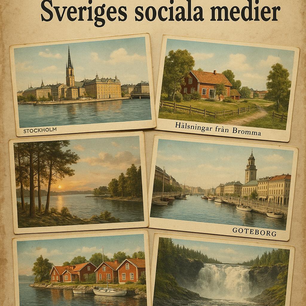 När vykorten var Sveriges sociala medier