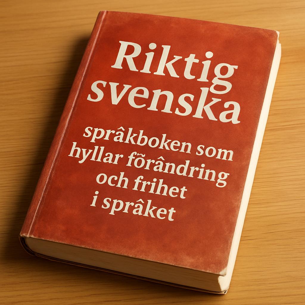 Riktig svenska språkboken som hyllar förändring och frihet i språket